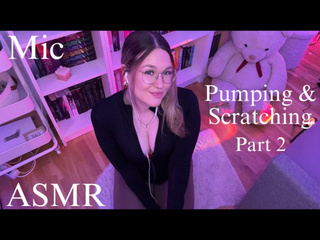 gentle mic scratching and pumping on my knees part 2 asmr for deep relaxation